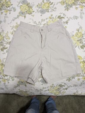 Riders by Lee Light Beige High-Waist Bermuda Shorts